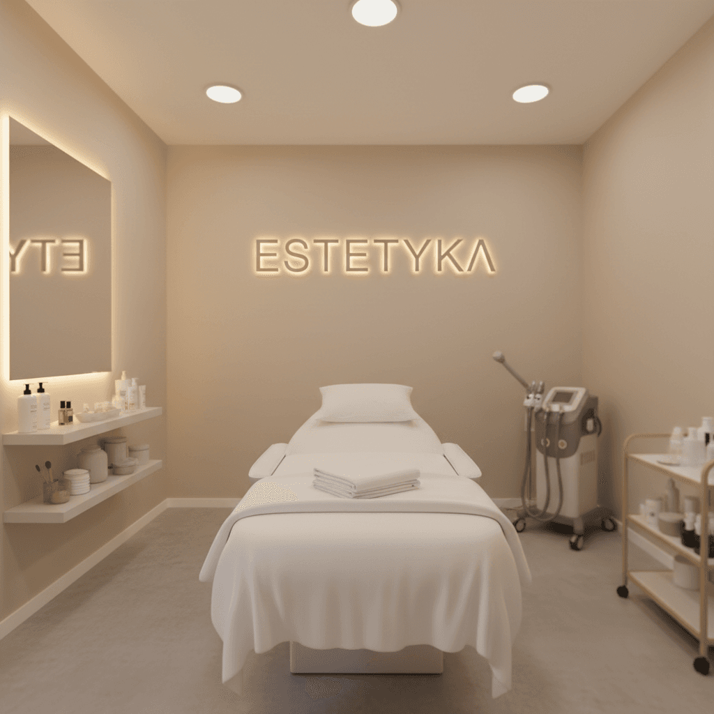 Modern treatment room at ESTETYKA kosmetologia salon