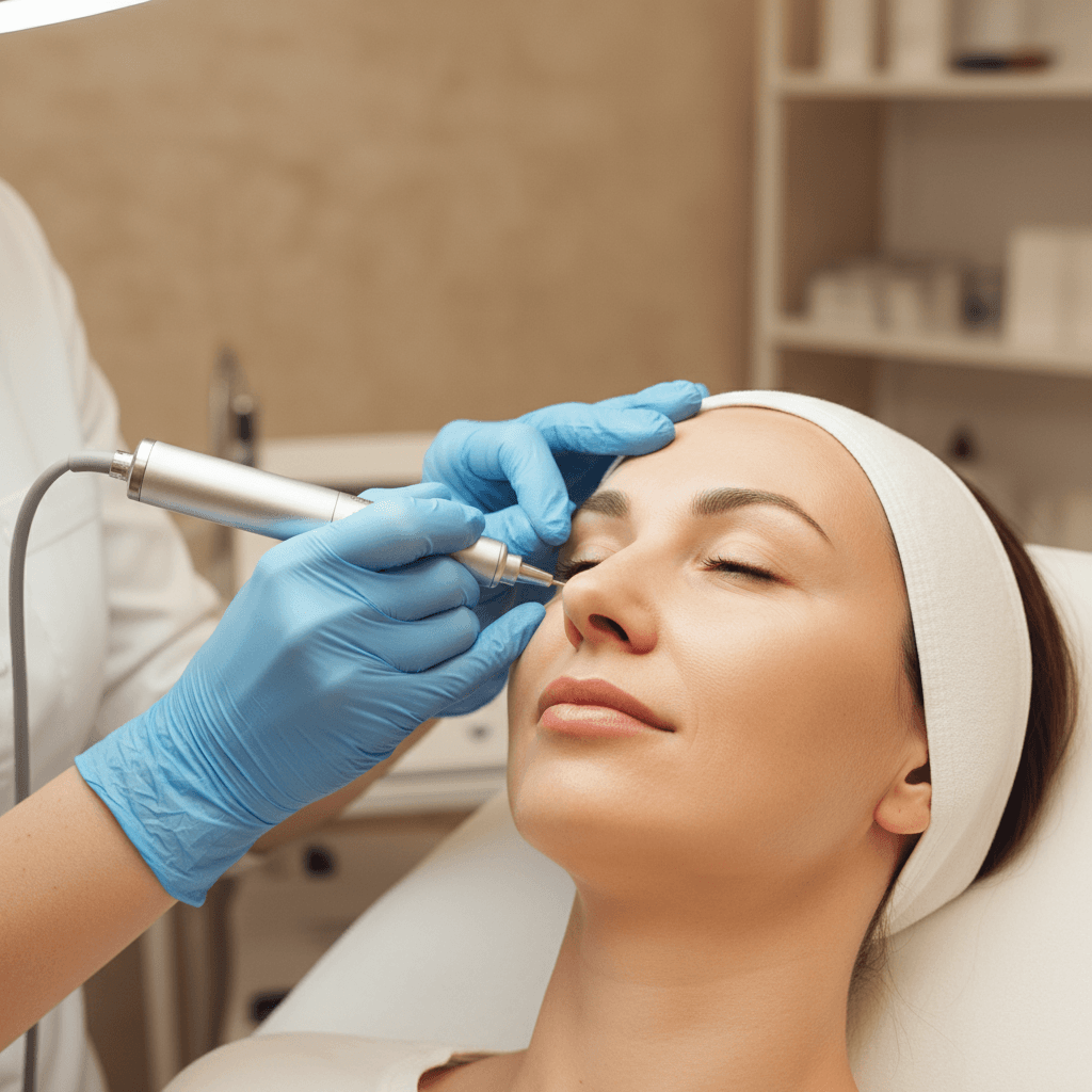 Professional needle mesotherapy treatment at ESTETYKA